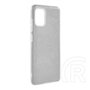 Gigapack Samsung Galaxy A51 szilikon telefonvédő (műanyag belső, csillogó hátlap, ezüst)
