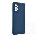 Gigapack Samsung Galaxy A52s (SM-A528) szilikon védő (matt, mikrofiber plüss karcolásmentesítő belső, prémium) sötétkék