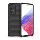 Gigapack Samsung Galaxy A53 (SM-A536) 5G szilikon telefonvédő (közepesen ütésálló, kamera védelem, 3d minta) fekete