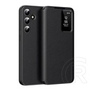 Gigapack Samsung Galaxy A55 5G (SM-A556) tok álló (aktív flip, oldalra nyíló, smart view cover) fekete