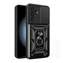Gigapack Samsung Galaxy A56 5G (SM-A566) defender szilikon telefonvédő (ütésállóság, tartógyűrű, kameravédő) fekete