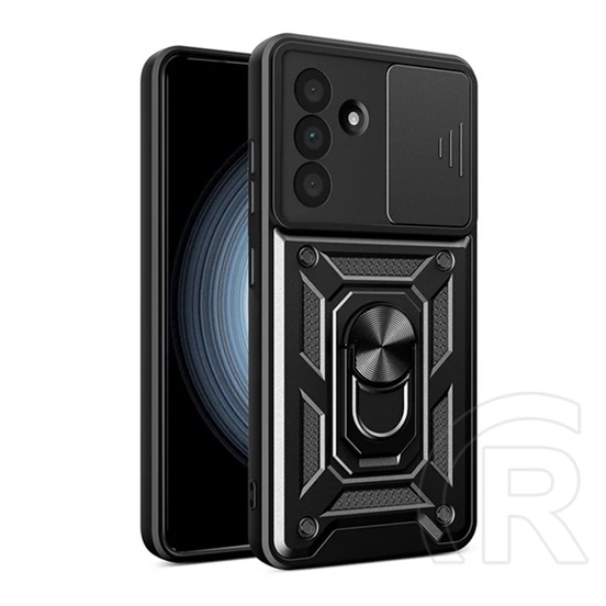 Gigapack Samsung Galaxy A56 5G (SM-A566) defender szilikon telefonvédő (ütésállóság, tartógyűrű, kameravédő) fekete