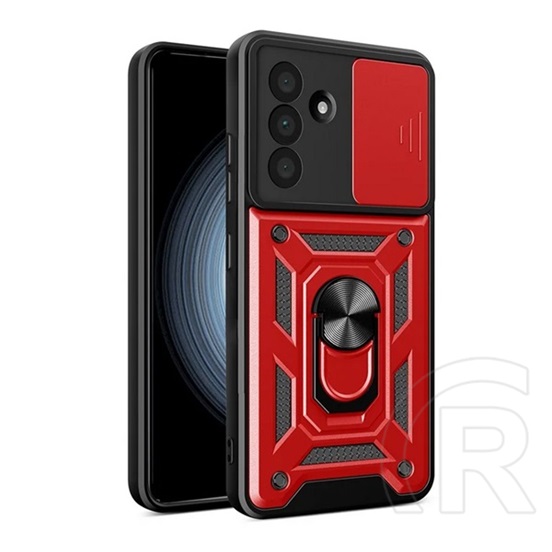 Gigapack Samsung Galaxy A56 5G (SM-A566) defender szilikon telefonvédő (ütésállóság, tartógyűrű, kameravédő) piros