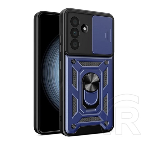Gigapack Samsung Galaxy A56 5G (SM-A566) defender szilikon telefonvédő (ütésállóság, tartógyűrű, kameravédő) sötétkék