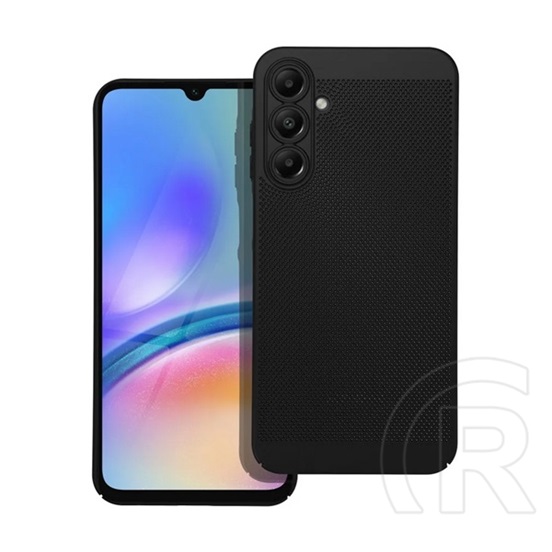 Gigapack Samsung Galaxy A56 5G (SM-A566) műanyag telefonvédő (légáteresztő, lyukacsos, kameravédő) fekete