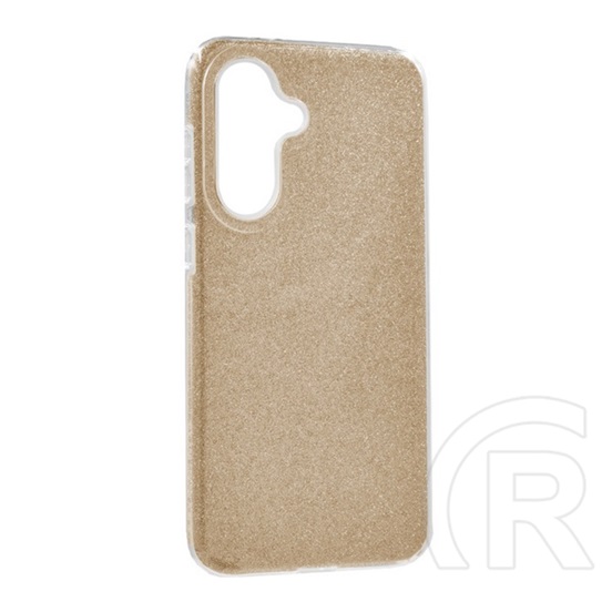 Gigapack Samsung Galaxy A56 5G (SM-A566) szilikon telefonvédő (műanyag belső, csillogó hátlap) arany