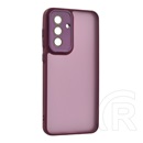Gigapack Samsung Galaxy A56 5G (SM-A566) szilikon telefonvédő (ütésállóság, akril hátlap, kameravédő) lila