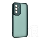 Gigapack Samsung Galaxy A56 5G (SM-A566) szilikon telefonvédő (ütésállóság, akril hátlap, kameravédő) sötétzöld