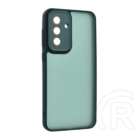 Gigapack Samsung Galaxy A56 5G (SM-A566) szilikon telefonvédő (ütésállóság, akril hátlap, kameravédő) sötétzöld