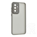 Gigapack Samsung Galaxy A56 5G (SM-A566) szilikon telefonvédő (ütésállóság, akril hátlap, kameravédő) világosszürke