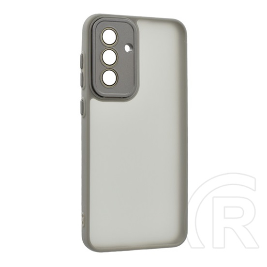 Gigapack Samsung Galaxy A56 5G (SM-A566) szilikon telefonvédő (ütésállóság, akril hátlap, kameravédő) világosszürke