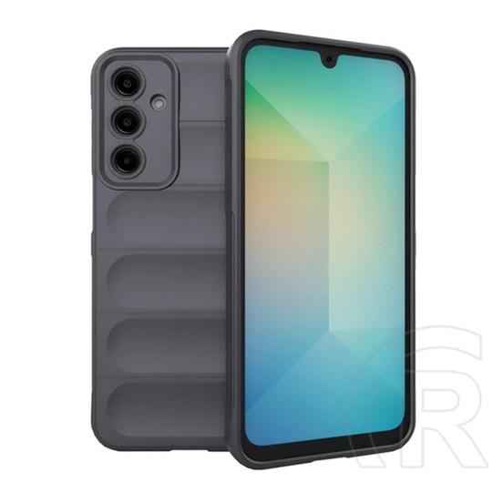 Gigapack Samsung Galaxy A56 5G (SM-A566) szilikon telefonvédő (ütésállóság, kameravédő, 3d) sötétszürke