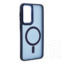 Gigapack Samsung Galaxy A56 5G (SM-A566) szilikon védő (ütésállóság, matt, műanyag hátlap, kameravédő, magsafe) sötétkék