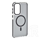 Gigapack Samsung Galaxy A56 5G (SM-A566) védő (ütésálló, légpárnás sarok, karbon minta, wireless, magsafe) fekete