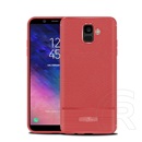 Gigapack Samsung Galaxy A6 (2018) SM-A600F szilikon telefonvédő (közepesen ütésálló, szálcsiszolt) piros