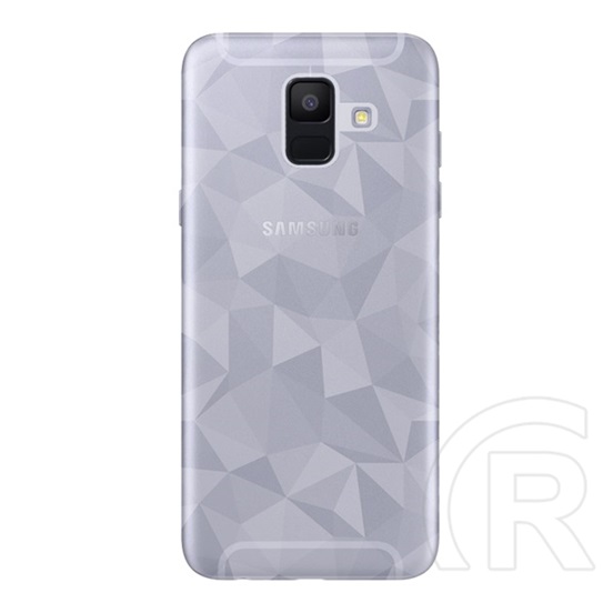 Gigapack Samsung Galaxy A6 (2018) szilikon telefonvédő (3D, gyémánt minta, átlátszó)