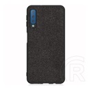Gigapack Samsung Galaxy A7 (2018) szilikon telefonvédő (textil hátlap, fekete)