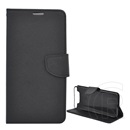 Gigapack Samsung Galaxy A80 (SM-A805F) tok álló (Flip, oldalra nyíló, textil minta) fekete
