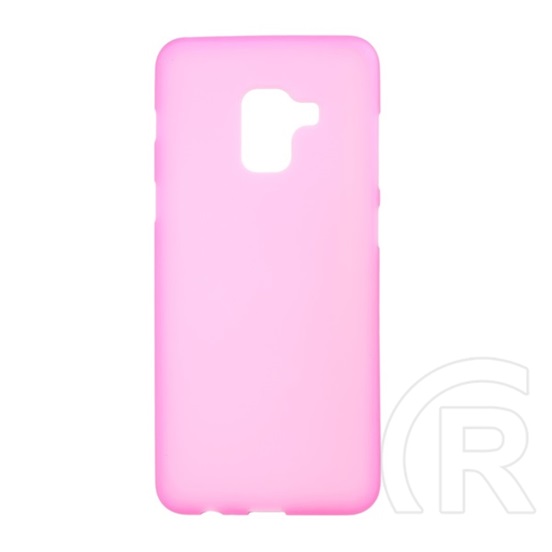 Gigapack Samsung Galaxy A8+ (2018) szilikon telefonvédő (matt, rózsaszín)