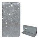 Gigapack Samsung Galaxy A8 Plus (2018) SM-A730F tok álló (Flip, szilikon belső, oldalra nyíló, csillogó, fémes minta) ez