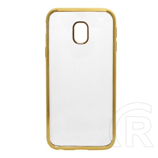 Gigapack Samsung Galaxy J3 (2017) SM-J330 EU szilikon telefonvédő (fémhatású keret) arany