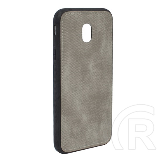 Gigapack Samsung Galaxy J3 (2017) SM-J330 EU szilikon telefonvédő (szövet minta) szürke