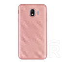 Gigapack Samsung Galaxy J4 2018 Szilikon telefonvédő (karbon minta, rozéarany)