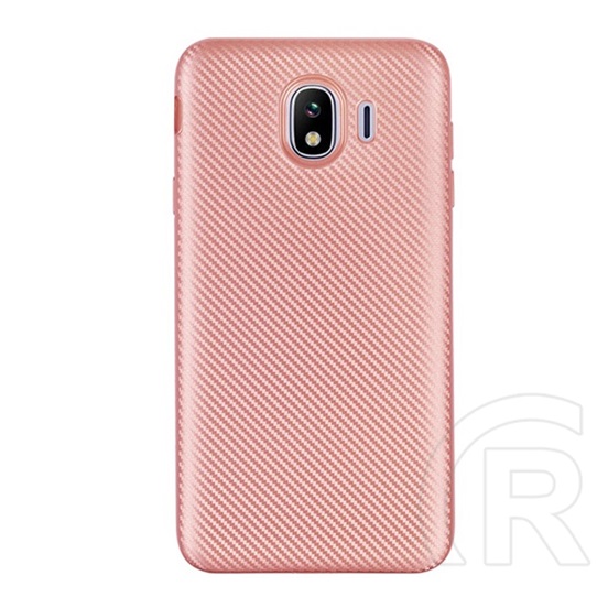 Gigapack Samsung Galaxy J4 2018 Szilikon telefonvédő (karbon minta, rozéarany)