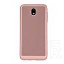 Gigapack Samsung Galaxy J5 (2017) SM-J530 EU műanyag telefonvédő (gumírozott, lyukacsos minta) rozéarany