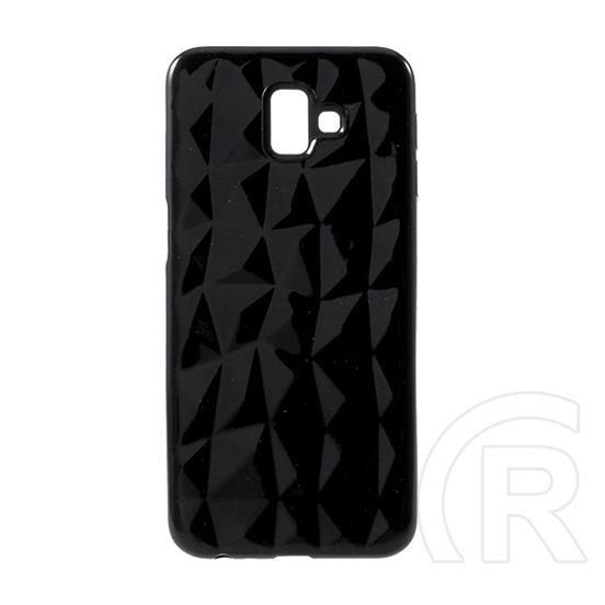 Gigapack Samsung Galaxy J6+ szilikon telefonvédő (3D, gyémánt minta, fekete)