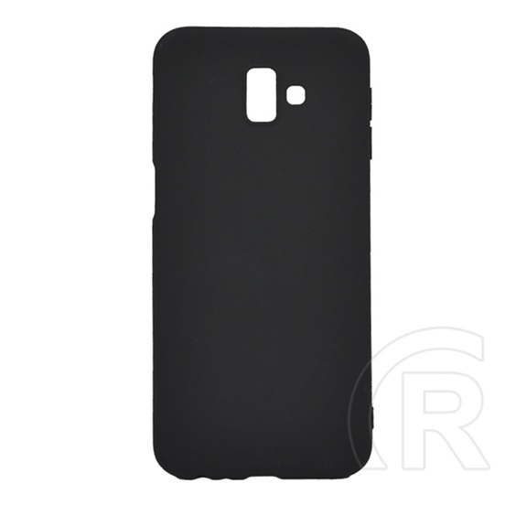 Gigapack Samsung Galaxy J6+ szilikon telefonvédő (beépített fémlemez, matt, fekete)