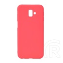 Gigapack Samsung Galaxy J6+ szilikon telefonvédő (matt, piros)
