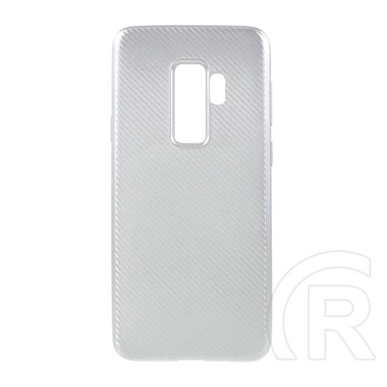 Gigapack Samsung Galaxy M20 szilikon telefonvédő (karbon minta, ezüst)