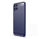 Gigapack Samsung Galaxy M22 (SM-M225F) szilikon telefonvédő (közepesen ütésálló, szálcsiszolt, karbon minta) sötétkék