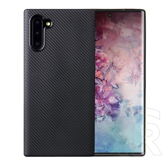 Gigapack Samsung Galaxy Note 10 Szilikon telefonvédő (karbon minta, fekete)