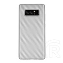 Gigapack Samsung Galaxy Note 8 Szilikon telefonvédő (karbon minta, ezüst)