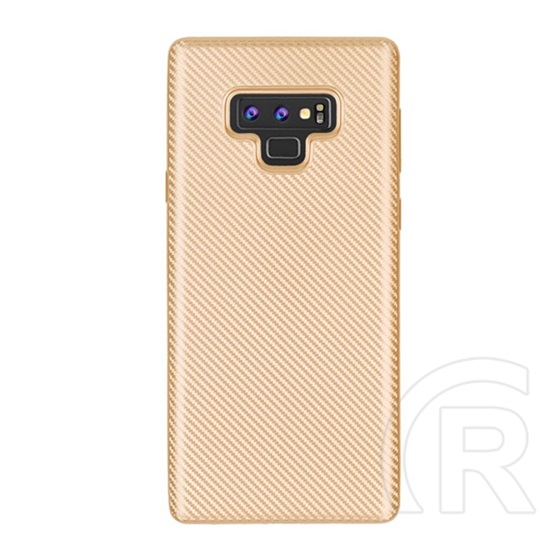 Gigapack Samsung Galaxy Note 9 szilikon telefonvédő (karbon minta, arany)