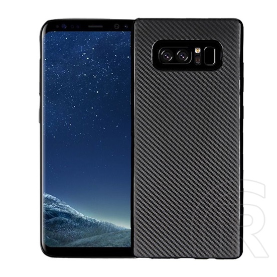 Gigapack Samsung Galaxy S10 Szilikon telefonvédő (karbon minta, fekete)