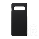 Gigapack Samsung Galaxy S10 műanyag telefonvédő (gumírozott, fekete)
