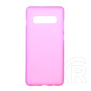 Gigapack Samsung Galaxy S10 szilikon telefonvédő (matt, rózsaszín)