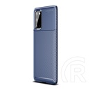 Gigapack Samsung Galaxy S20 Szilikon telefonvédő (légpárnás sarok, karbon minta, sötétkék)