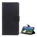 Gigapack Samsung Galaxy S22 5G (SM-S901) tok álló, bőr hatású (flip, asztali tartó funkció, prémium) fekete