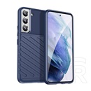 Gigapack Samsung Galaxy S22 Plus 5G (SM-S906) szilikon telefonvédő (közepesen ütésálló, csíkos, dombor minta) sötétkék