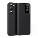Gigapack Samsung Galaxy S22 (SM-S901) tok álló (aktív flip, oldalra nyíló, smart view cover) fekete