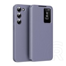 Gigapack Samsung Galaxy S22 (SM-S901) tok álló (aktív flip, oldalra nyíló, smart view cover) lila