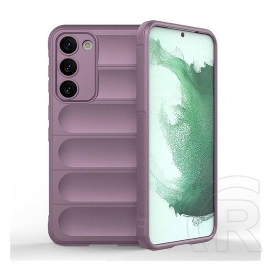 Gigapack Samsung Galaxy S23 Plus (SM-S916) szilikon telefonvédő (közepesen ütésálló, kamera védelem, 3d minta) lila