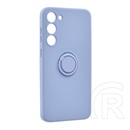 Gigapack Samsung Galaxy S23 Plus (SM-S916) telefonvédő (telefontartó gyűrű, mikrofiber plüss belső, kamera védelem) lila