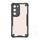 Gigapack Samsung Galaxy S23 (SM-S911) szilikon védő (ütésálló, légpárnás sarok, akril hátlap, kameravédő) fekete