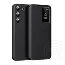 Gigapack Samsung Galaxy S23 (SM-S911) tok álló (aktív flip, oldalra nyíló, smart view cover) fekete