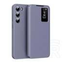 Gigapack Samsung Galaxy S23 (SM-S911) tok álló (aktív flip, oldalra nyíló, smart view cover) lila